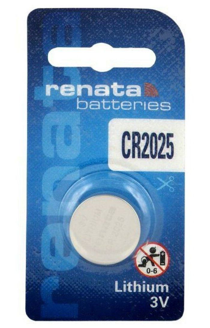 Батарейка Renata CR2025, 1шт.
Батарейка Renata CR2025, 1шт.