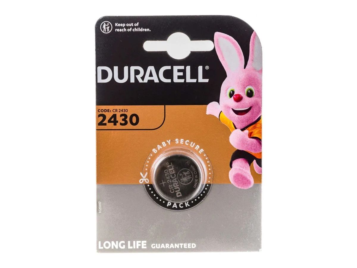 Батарейка Duracell Lithium 2430-1BL CR2430 (1шт.)
Батарейка Duracell Lithium 2430-1BL CR2430 (1шт.)