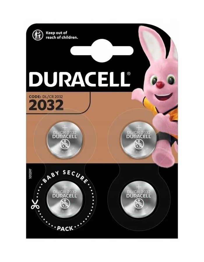 Батарейка Duracell CR2032/4BL (4шт.)
Батарейка Duracell CR2032/4BL (4шт.)
