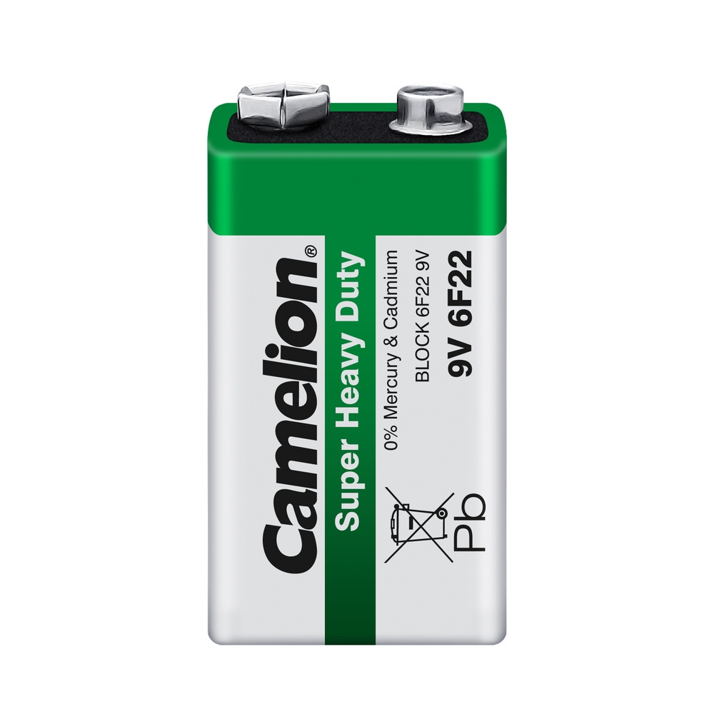 Батарейка Camelion 6F22 SR-1 (6F22-SP1G, 9В, "крона")
Батарейка Camelion 6F22 SR-1 (6F22-SP1G, 9В, "крона")