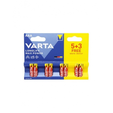 Батарейка Varta LONGLIFE MAX POWER LR03 AAA BL8 1.5V (04703101428)
Батарейка Varta LONGLIFE MAX POWER LR03 AAA BL8 1.5V (04703101428)