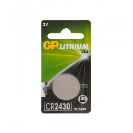 Батарейки литиевые GP CR2430 - 1 шт (4891199003738)
Батарейки литиевые GP CR2430 - 1 шт (4891199003738)
