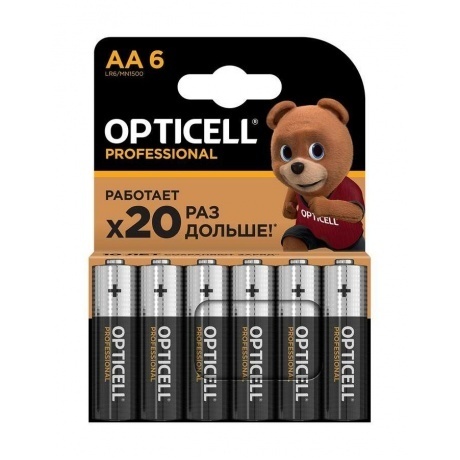 Батарейка Opticell PROFESSIONAL AA 6 PCS (5052003)
Батарейка Opticell PROFESSIONAL AA 6 PCS (5052003)