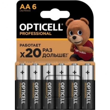 Батарейка Opticell PROFESSIONAL AA 6 PCS (5052003)
Батарейка Opticell PROFESSIONAL AA 6 PCS (5052003)