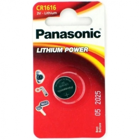 Батарейка литиевая Panasonic Lithium Power CR-1616EL/1B в блистере 1шт
Батарейка литиевая Panasonic Lithium Power CR-1616EL/1B в блистере 1шт
