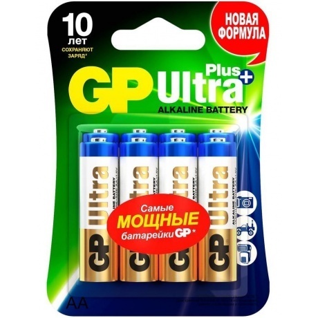 Батарейки алкалиновые GP Ultra Plus Alkaline 15А AА - 8 шт. на блистере
Батарейки алкалиновые GP Ultra Plus Alkaline 15А AА - 8 шт. на блистере