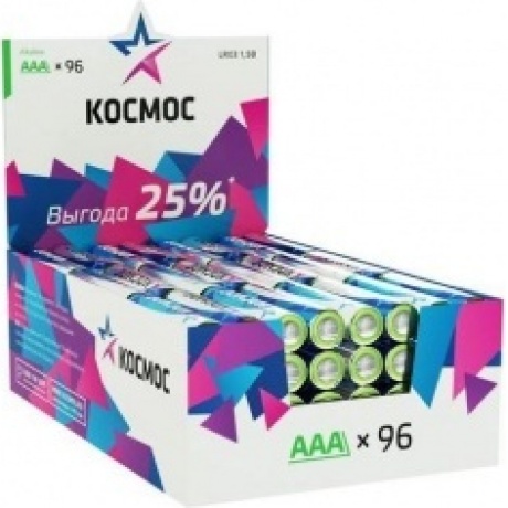 Элемент питания КОСМОС AAA LR03 4 шт. шринк 96шт. дисплей бокс
Элемент питания КОСМОС AAA LR03 4 шт. шринк 96шт. дисплей бокс