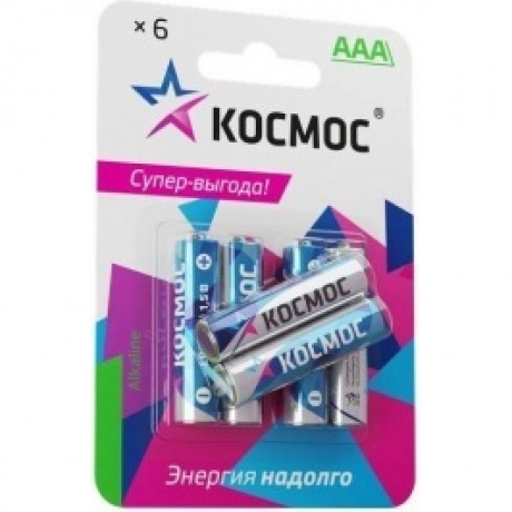 Элемент питания Космос LR03 6*BL
Элемент питания Космос LR03 6*BL