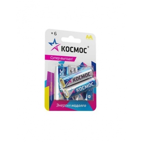 Элемент питания Космос LR6 6*BL
Элемент питания Космос LR6 6*BL