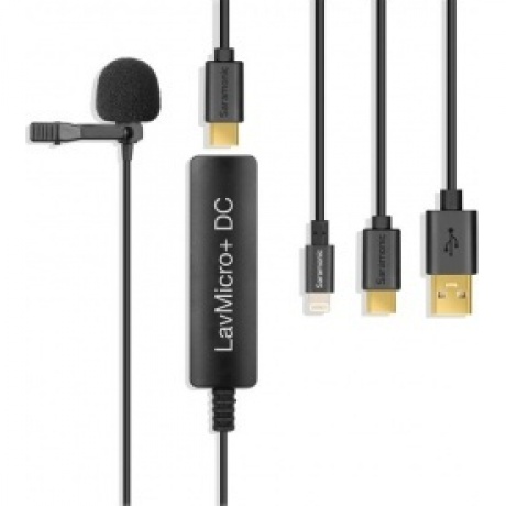 Петличный микрофон Saramonic LavMicro+ DC для смартфонов на Android, iOS
Петличный микрофон Saramonic LavMicro+ DC для смартфонов на Android, iOS