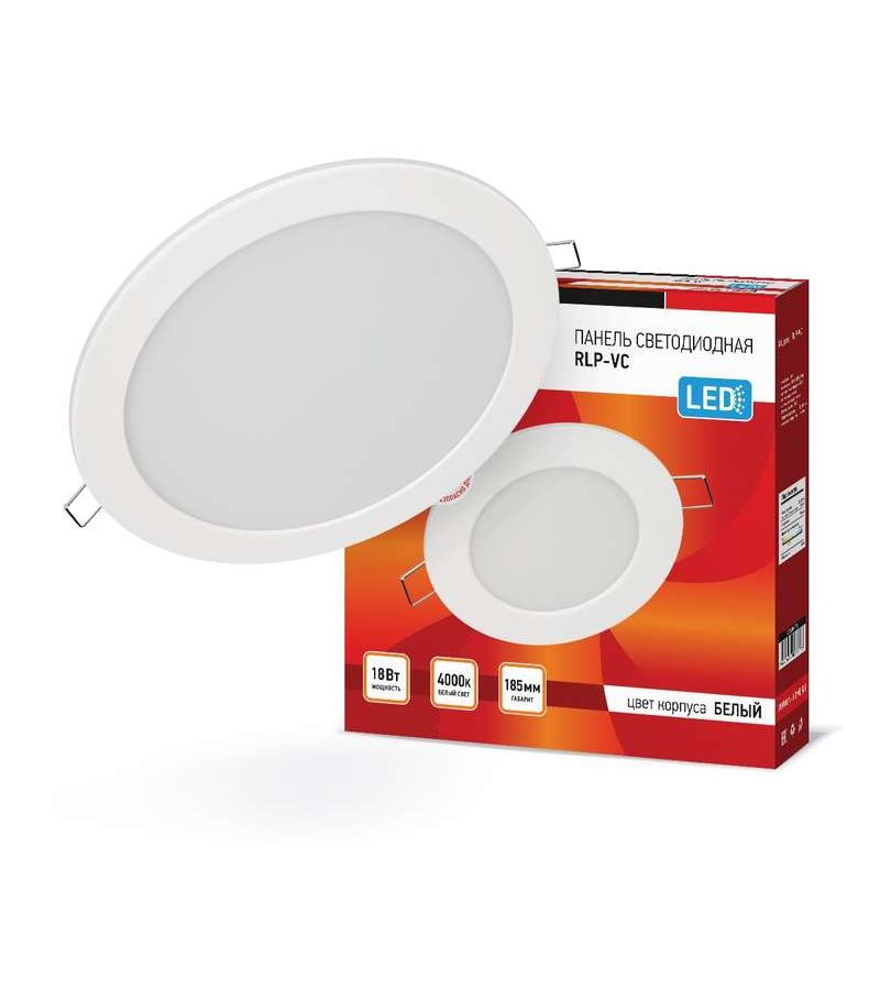 Светильник светодиодный RLP-VC 18Вт 230В 4000К 1440лм 185мм бел. (Аналог Downlight) IP40 IN HOME 4690612023373
Светильник светодиодный RLP-VC 18Вт 230В 4000К 1440лм 185мм бел. (Аналог Downlight) IP40 IN HOME 4690612023373