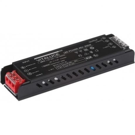 Блок питания 200W 48V Vitaluce, input 180-265V, output 48V
Блок питания 200W 48V Vitaluce, input 180-265V, output 48V