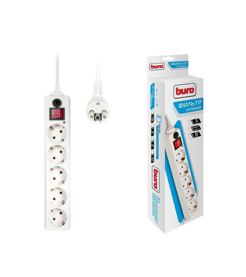 Удлинитель с сетевым фильтром 5х5м с заземл. 10А IP20 500SH-5-W CCA 3х0.75 бел. BURO 992295
Удлинитель с сетевым фильтром 5х5м с заземл. 10А IP20 500SH-5-W CCA 3х0.75 бел. BURO 992295