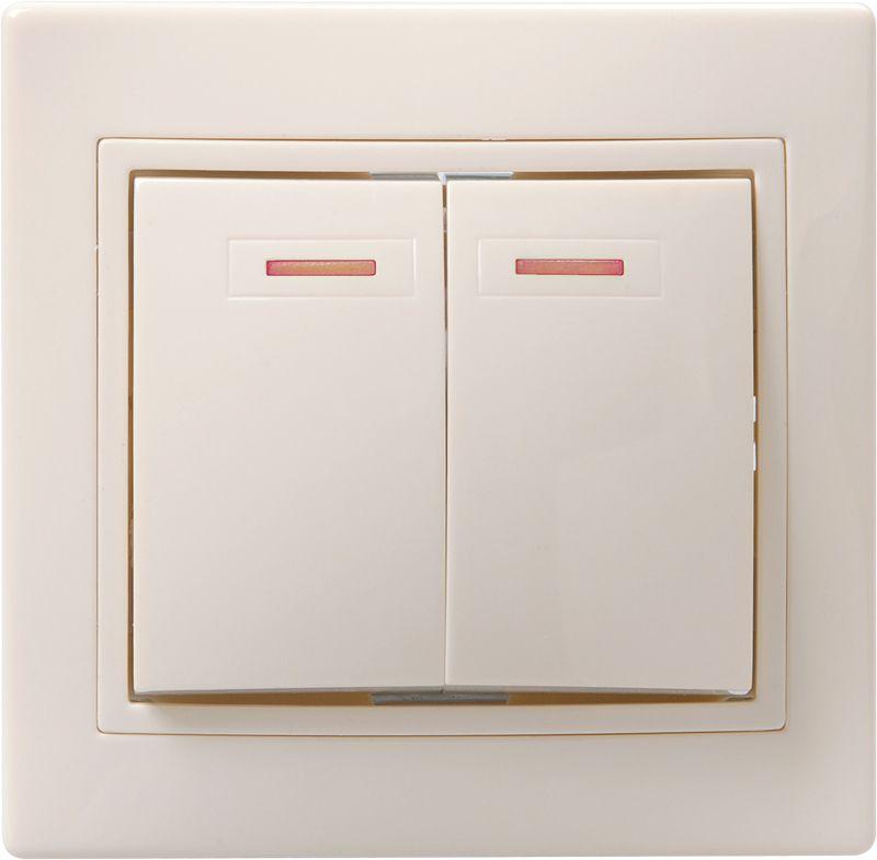 Выключатель 2-кл. СП Кварта 10А IP20 ВС10-2-1-ККм с индикацией крем. ИЭК EVK21-K33-10-DM
Выключатель 2-кл. СП Кварта 10А IP20 ВС10-2-1-ККм с индикацией крем. ИЭК EVK21-K33-10-DM