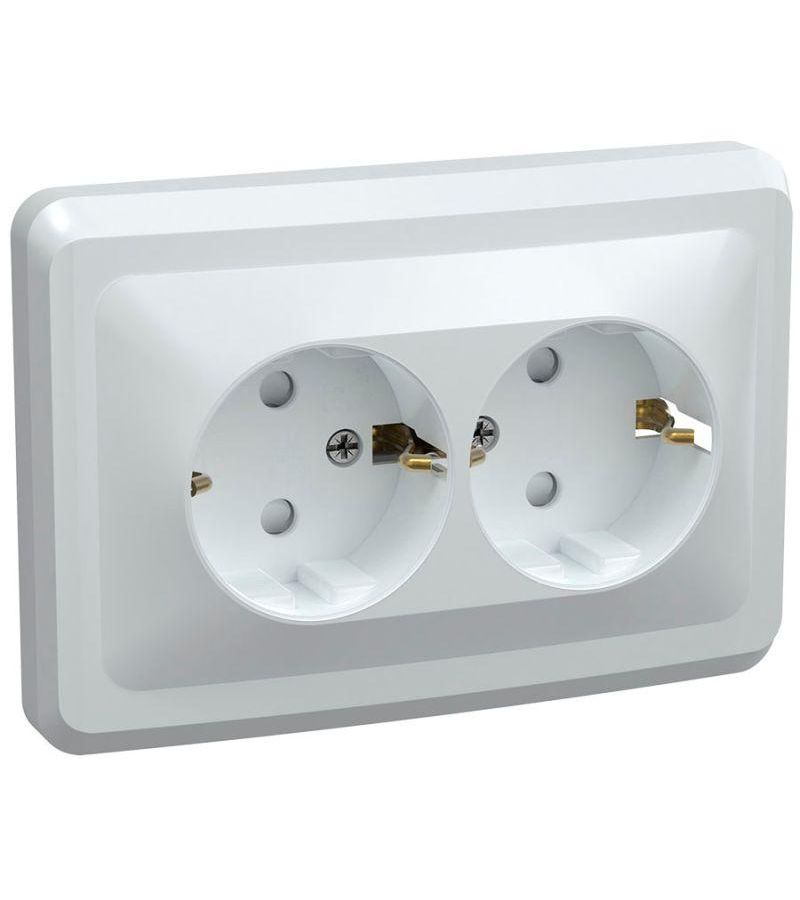 Розетка 2-м СП Вега РС12-3-ВБ с заземл. контактом без защ. штор 16А бел. ИЭК ERV21-K01-16-DM
Розетка 2-м СП Вега РС12-3-ВБ с заземл. контактом без защ. штор 16А бел. ИЭК ERV21-K01-16-DM