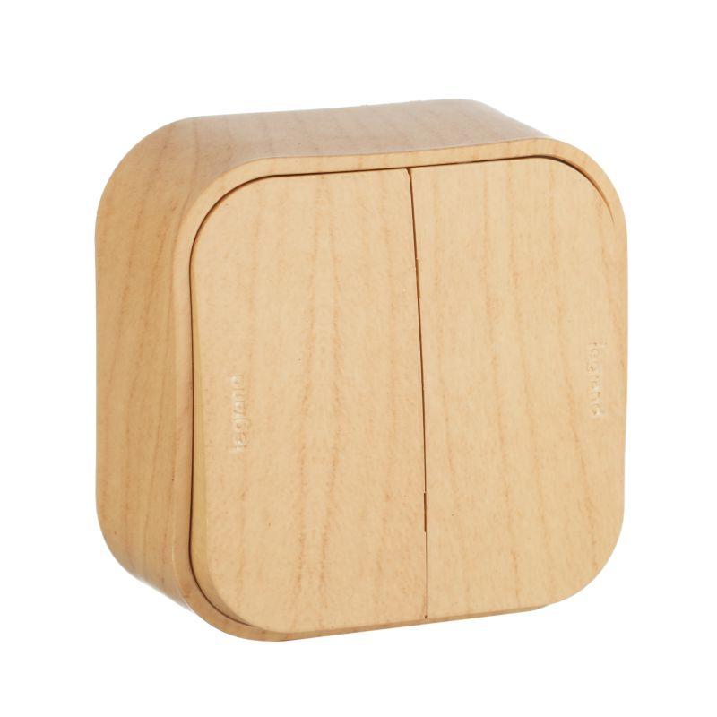 Выключатель 2-кл. ОП Quteo 10А IP20 10AX дерево Leg 782262
Выключатель 2-кл. ОП Quteo 10А IP20 10AX дерево Leg 782262