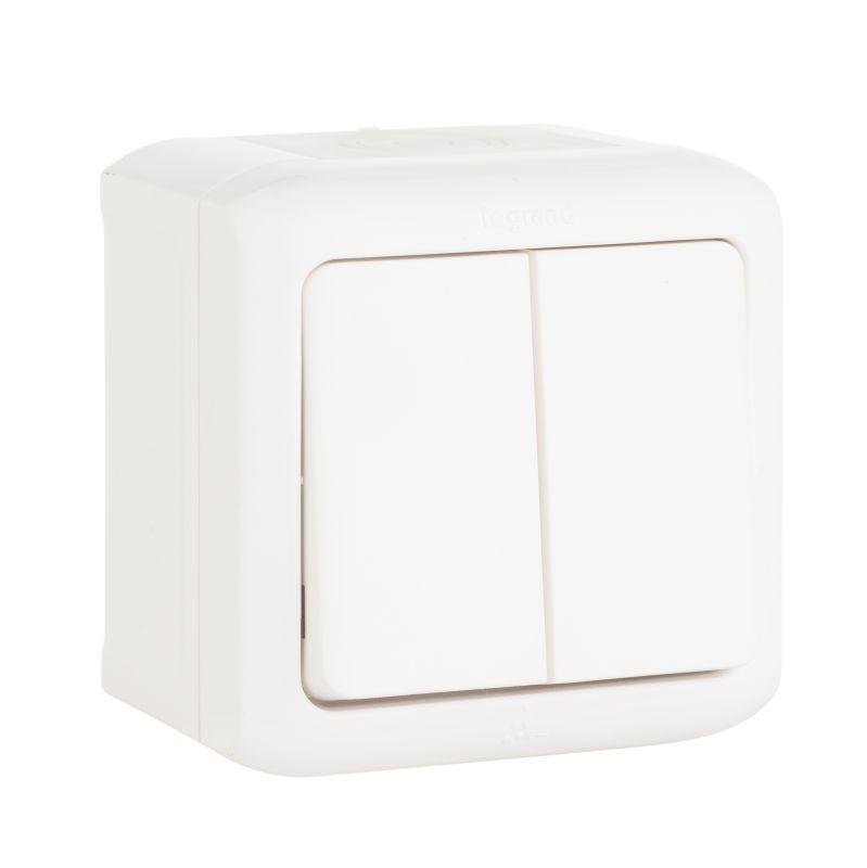 Выключатель 2-кл. ОП Quteo 10А IP44 250В 10AX бел. Leg 782302
Выключатель 2-кл. ОП Quteo 10А IP44 250В 10AX бел. Leg 782302