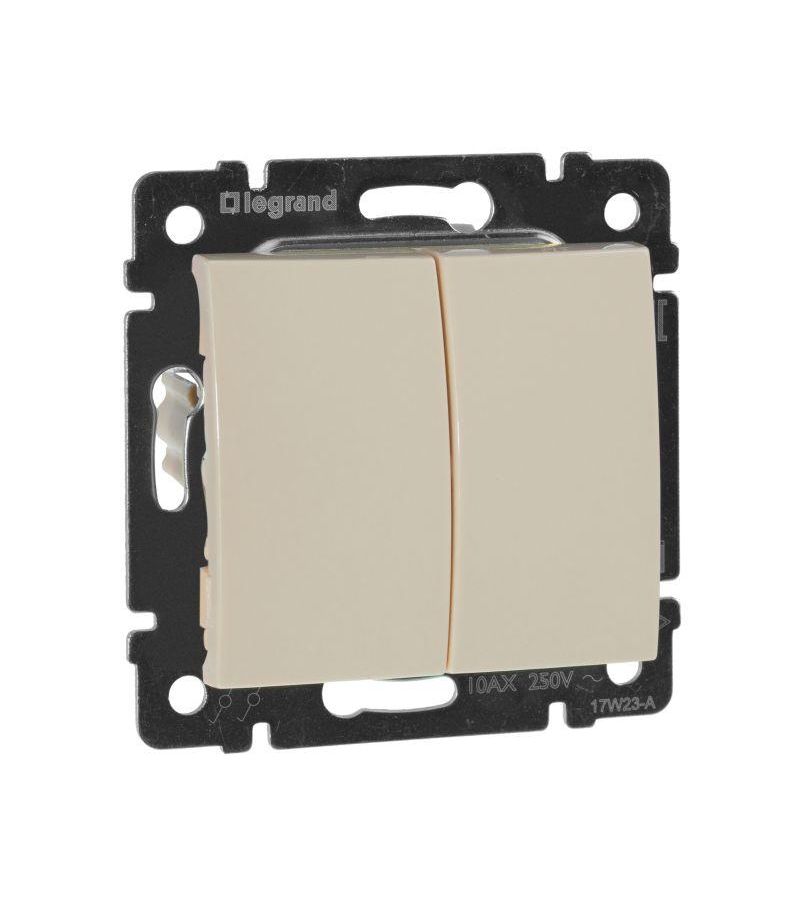 Механизм выключателя 2-кл. СП Valena 10А IP31 250В сл. кость Leg 774305
Механизм выключателя 2-кл. СП Valena 10А IP31 250В сл. кость Leg 774305