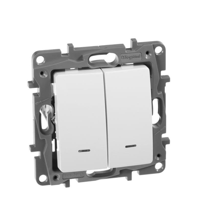 Механизм переключателя 2-кл. СП Etika Plus 10А IP20 250В 10AX с подсветкой безвинт. зажимы бел. Leg 672216
Механизм переключателя 2-кл. СП Etika Plus 10А IP20 250В 10AX с подсветкой безвинт. зажимы бел. Leg 672216