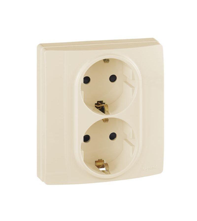 Розетка 2-м СП Etika 2К+З 16А защ. шторки с заземл. безвинт. зажимы в сборе сл. кость. Leg 672333
Розетка 2-м СП Etika 2К+З 16А защ. шторки с заземл. безвинт. зажимы в сборе сл. кость. Leg 672333