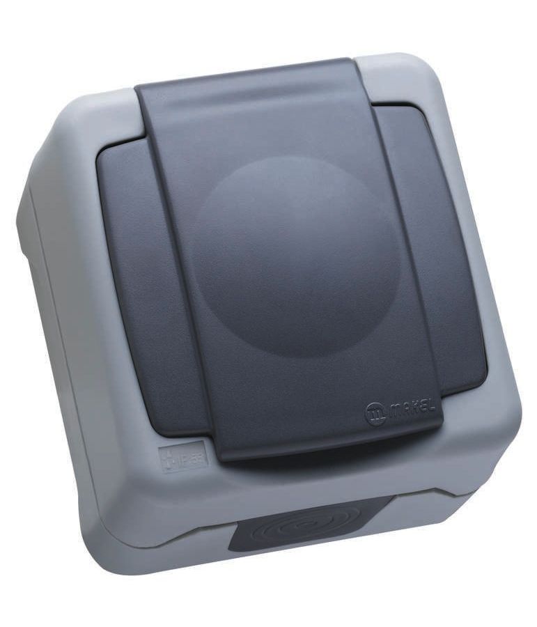 Розетка 1-м ОП 16А IP44 с защ. крышкой с заземл. сер. Makel 36064099
Розетка 1-м ОП 16А IP44 с защ. крышкой с заземл. сер. Makel 36064099