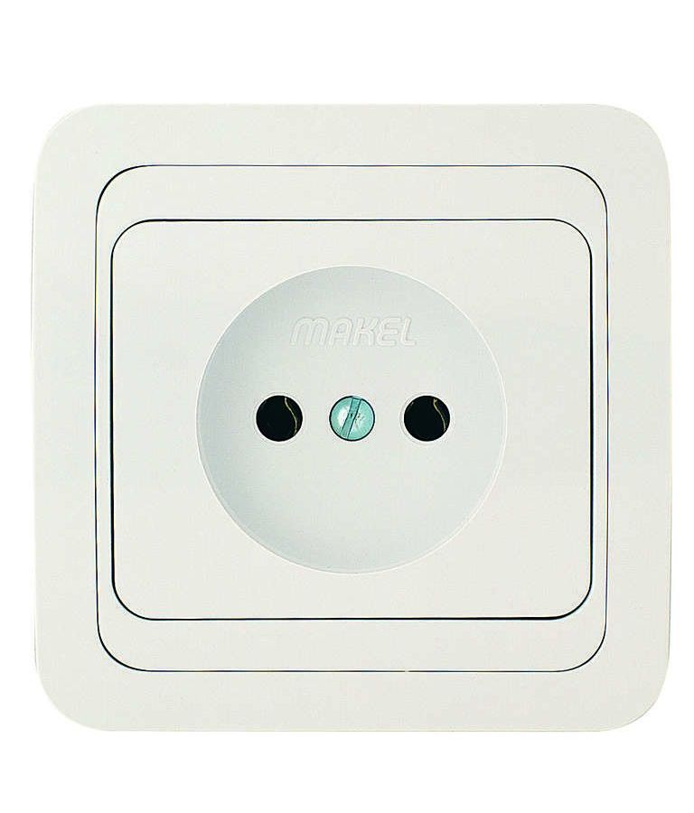 Розетка 1-м СП Mimoza 16А IP20 без заземл. бел./бел. Makel 12022
Розетка 1-м СП Mimoza 16А IP20 без заземл. бел./бел. Makel 12022