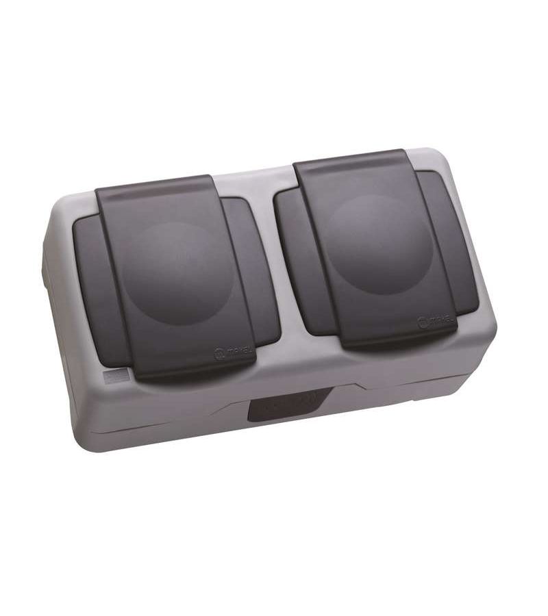 Розетка 2-м ОП 16А IP55 сер. Makel 36064206
Розетка 2-м ОП 16А IP55 сер. Makel 36064206