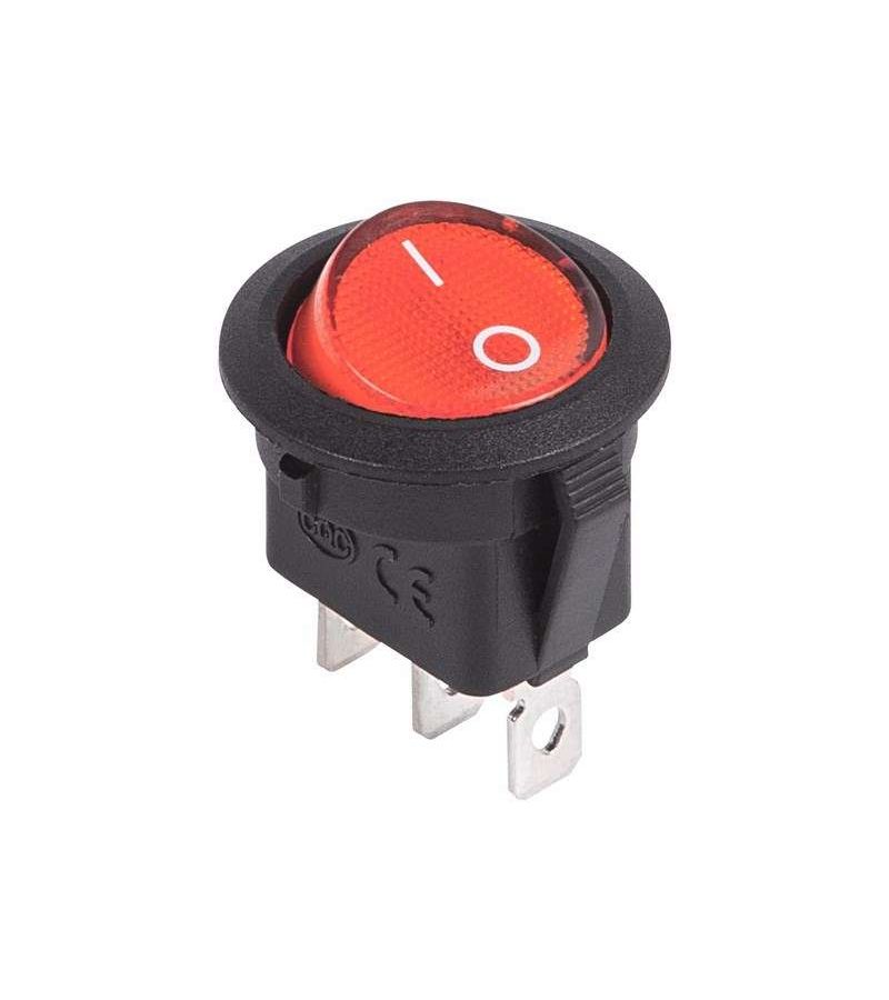 Выключатель клавишный круглый 12В 20А (3с) ON-OFF красн. с подсветкой (RWB-214) Rexant 36-2585
Выключатель клавишный круглый 12В 20А (3с) ON-OFF красн. с подсветкой (RWB-214) Rexant 36-2585