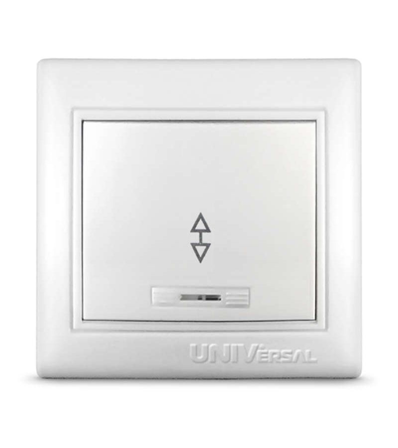 Выключатель проходной 1-кл. СП Севиль 10А IP20 с подсветкой бел. UNIVersal С0125
Выключатель проходной 1-кл. СП Севиль 10А IP20 с подсветкой бел. UNIVersal С0125