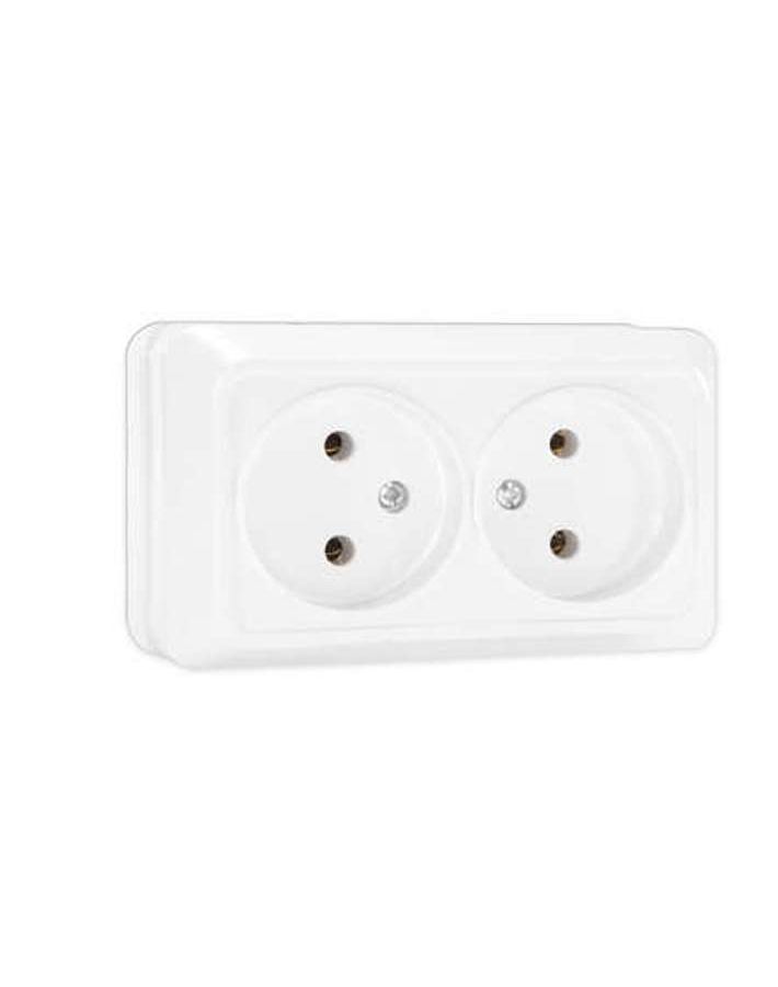 Розетка 2-м ОП Олимп 16А IP20 бел. Universal О0102
Розетка 2-м ОП Олимп 16А IP20 бел. Universal О0102