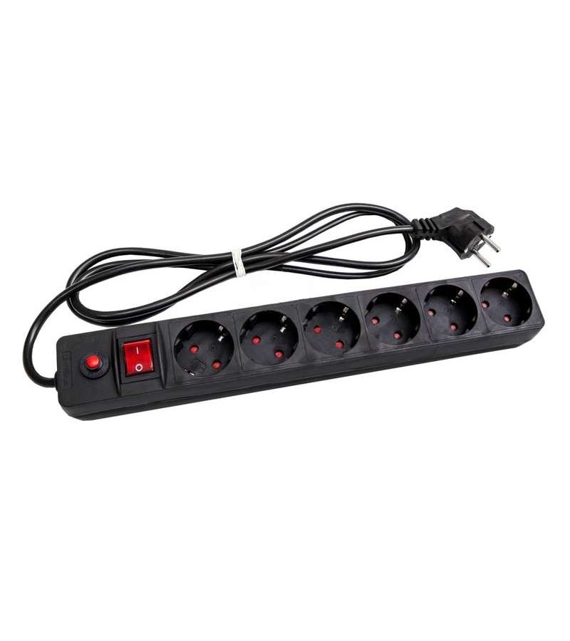 Удлинитель с сетевым фильтром 6х1.8м с заземл. 10А IP20 защ. шторки ПВС 3х0.75 черн. UNIVersal 967U-4001
Удлинитель с сетевым фильтром 6х1.8м с заземл. 10А IP20 защ. шторки ПВС 3х0.75 черн. UNIVersal 967U-4001