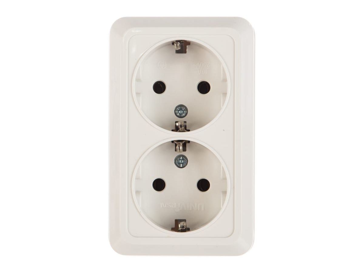 Розетка 2-м ОП Олимп 16А с заземл. бел. UNIVersal О0128
Розетка 2-м ОП Олимп 16А с заземл. бел. UNIVersal О0128