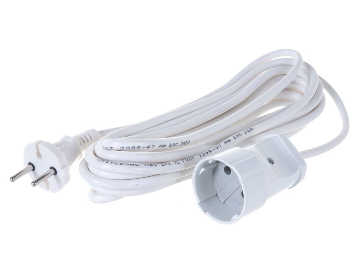 Удлинитель 1х5м без заземл. 6А IP44 УШ-6 ПВС 2х0.75 UNIVersal 5568953
Удлинитель 1х5м без заземл. 6А IP44 УШ-6 ПВС 2х0.75 UNIVersal 5568953