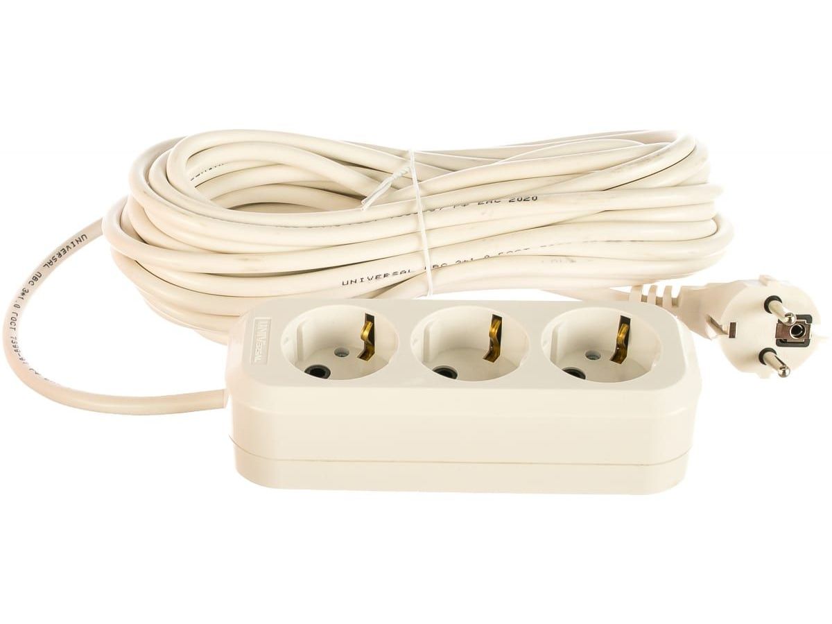 Удлинитель 3х10м с заземл. 16А IP20 E-303 АБС-пл. ПВС 3х1 UNIVersal 9631980
Удлинитель 3х10м с заземл. 16А IP20 E-303 АБС-пл. ПВС 3х1 UNIVersal 9631980