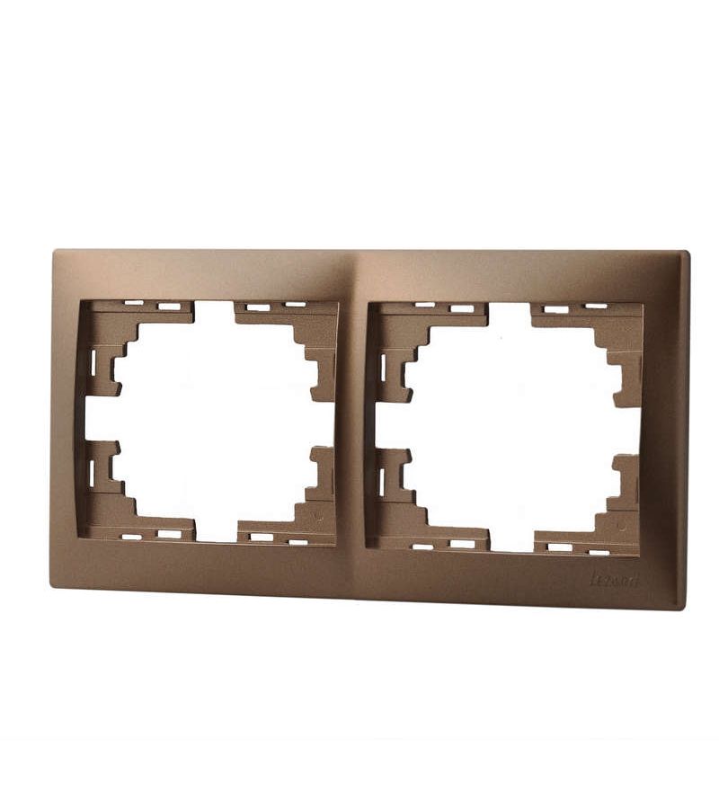 Рамка 2-м Мира горизонт. свет. корич. LEZARD 701-3100-147
Рамка 2-м Мира горизонт. свет. корич. LEZARD 701-3100-147