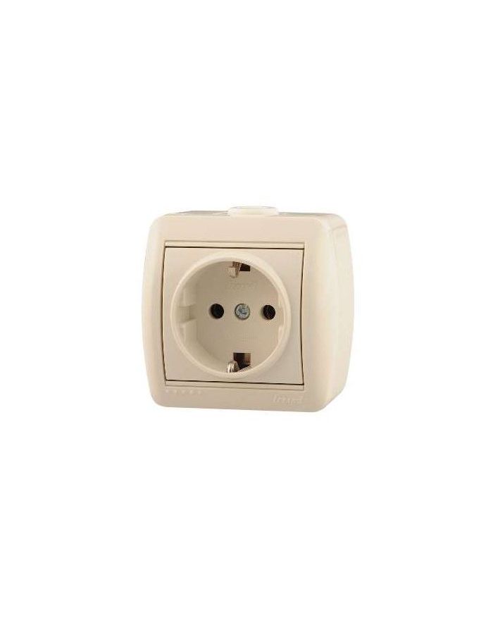Розетка 1-м ОП Ната керам. с заземл. крем. LEZARD 710-0300-122
Розетка 1-м ОП Ната керам. с заземл. крем. LEZARD 710-0300-122