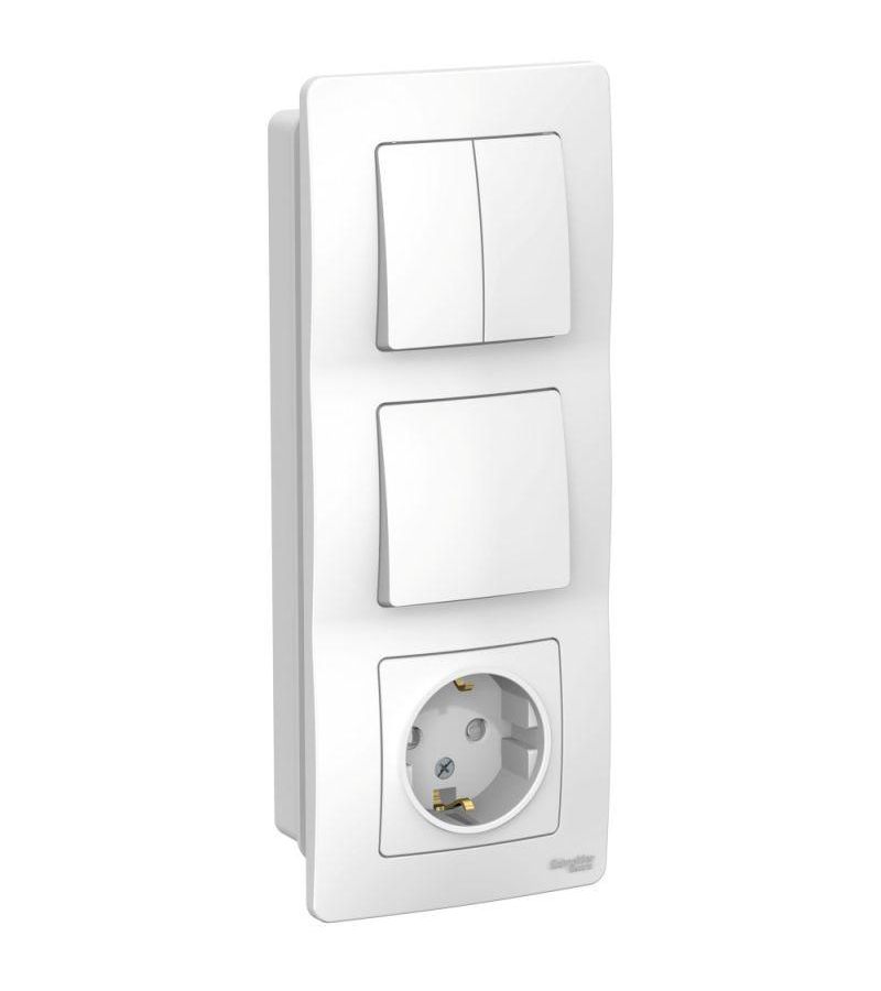 Блок СП BLANCA розетка защ. шторки с заземл. 16А 250В+выкл. 1-кл. +выкл. 2-кл. бел. SchE BLNBS101201
Блок СП BLANCA розетка защ. шторки с заземл. 16А 250В+выкл. 1-кл. +выкл. 2-кл. бел. SchE BLNBS101201