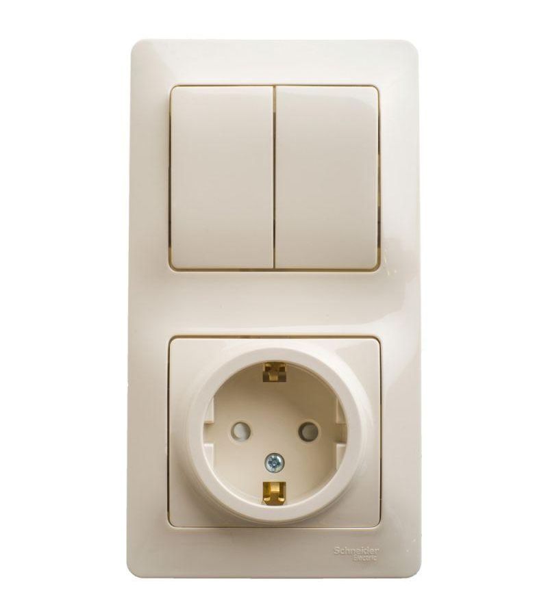 Блок комбинированный GLOSSA розетка защ. шторки с заземл.+ выкл. 2-кл. беж. SchE GSL000274
Блок комбинированный GLOSSA розетка защ. шторки с заземл.+ выкл. 2-кл. беж. SchE GSL000274