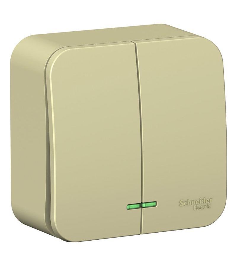 Выключатель 2-кл. ОП Blanca 10А IP20 (сх. 5) 250В с подсветкой с изолир. пластиной беж. SchE BLNVA105117
Выключатель 2-кл. ОП Blanca 10А IP20 (сх. 5) 250В с подсветкой с изолир. пластиной беж. SchE BLNVA105117