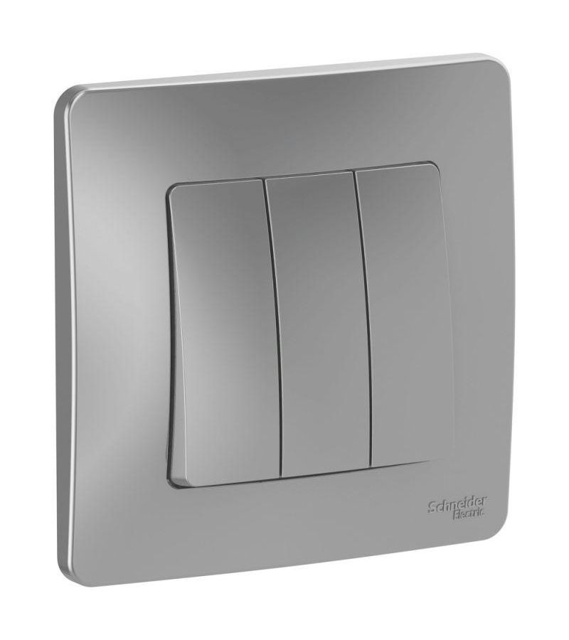 Выключатель 3-кл. СП Blanca 10А IP20 (сх. 1+1+1) 250В алюм. SchE BLNVS100503
Выключатель 3-кл. СП Blanca 10А IP20 (сх. 1+1+1) 250В алюм. SchE BLNVS100503