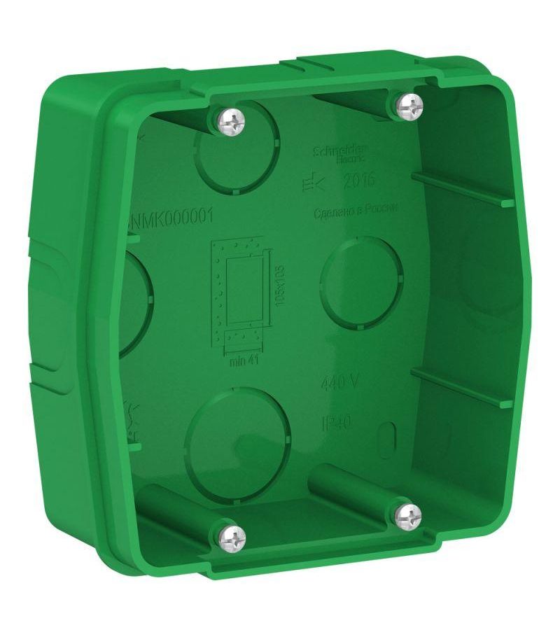 Коробка монтажная СП BLANCA для силовых розеток зел. SchE BLNMK000001
Коробка монтажная СП BLANCA для силовых розеток зел. SchE BLNMK000001