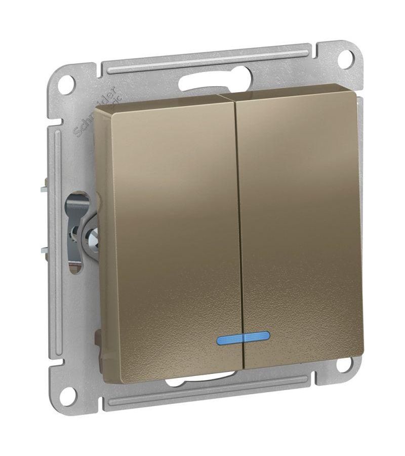 Механизм выключателя 2-кл. СП AtlasDesign 10А IP20 (сх. 5а) 10AX с подсветкой шампань SchE ATN000553
Механизм выключателя 2-кл. СП AtlasDesign 10А IP20 (сх. 5а) 10AX с подсветкой шампань SchE ATN000553