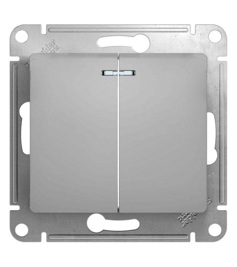 Механизм выключателя 2-кл. СП Glossa 10А IP20 (сх. 5а) 10AX с подсветкой алюм. SchE GSL000353
Механизм выключателя 2-кл. СП Glossa 10А IP20 (сх. 5а) 10AX с подсветкой алюм. SchE GSL000353