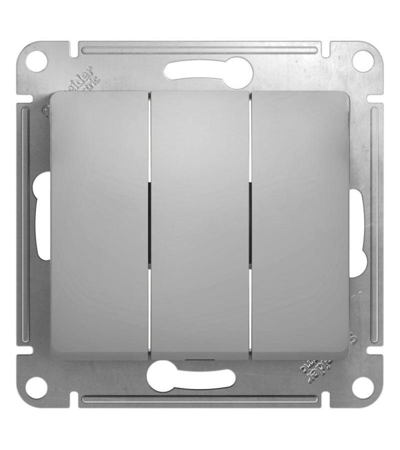 Механизм выключателя 3-кл. СП Glossa 10А IP20 (сх. 1+1+1) 10AX алюм. SchE GSL000331
Механизм выключателя 3-кл. СП Glossa 10А IP20 (сх. 1+1+1) 10AX алюм. SchE GSL000331