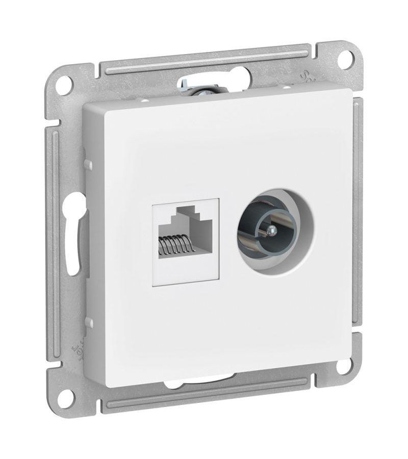 Механизм розетки 2-м ATLAS DESIGN комп. RJ45 кат.5E+TV бел. SchE ATN000189
Механизм розетки 2-м ATLAS DESIGN комп. RJ45 кат.5E+TV бел. SchE ATN000189