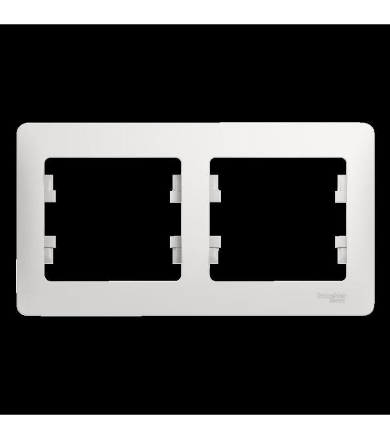 Рамка 2-м Glossa горизонт. бел. SchE GSL000102
Рамка 2-м Glossa горизонт. бел. SchE GSL000102