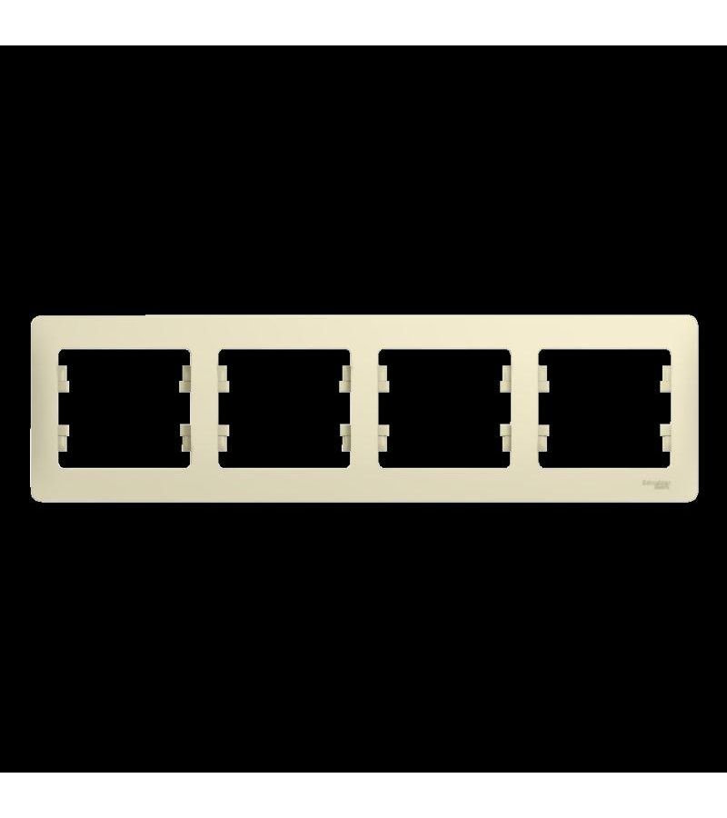 Рамка 4-м Glossa горизонт. беж. SchE GSL000204
Рамка 4-м Glossa горизонт. беж. SchE GSL000204