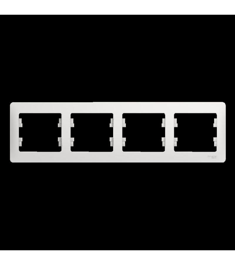 Рамка 4-м Glossa горизонт. бел. SchE GSL000104
Рамка 4-м Glossa горизонт. бел. SchE GSL000104