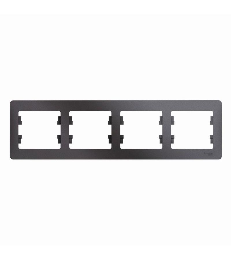 Рамка 4-м Glossa горизонт. графит SchE GSL001304
Рамка 4-м Glossa горизонт. графит SchE GSL001304