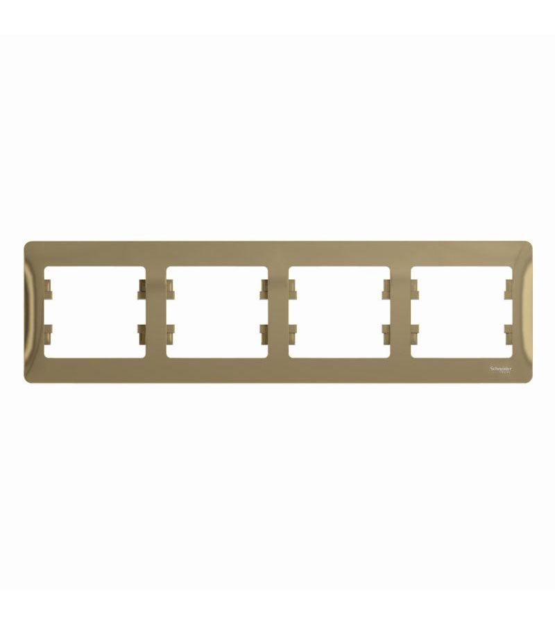 Рамка 4-м Glossa горизонт. титан SchE GSL000404
Рамка 4-м Glossa горизонт. титан SchE GSL000404